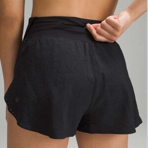 Lululemon Fast and Free HR Short 2" *Airflow
In-Sense Emboss Mini Black/ Size 6